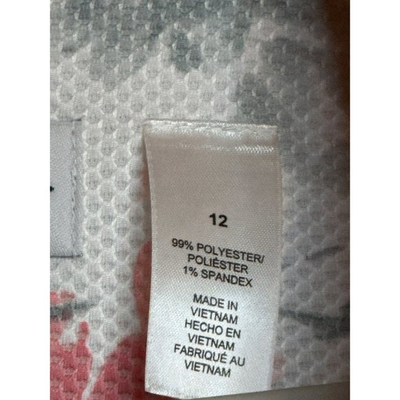 Alfred Dunner Pastel Floral 3/4 Sleeve All Season Business Open Jacket Size 12 - Picture 5 of 6